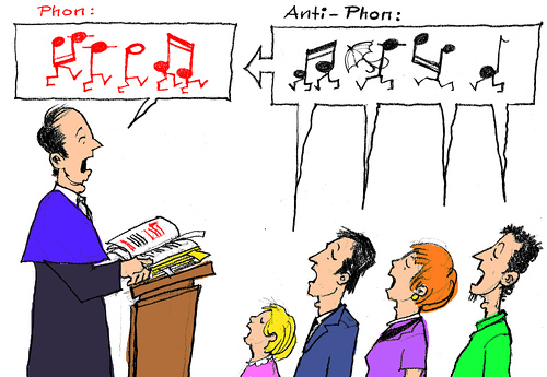 Zeichnung Antiphon